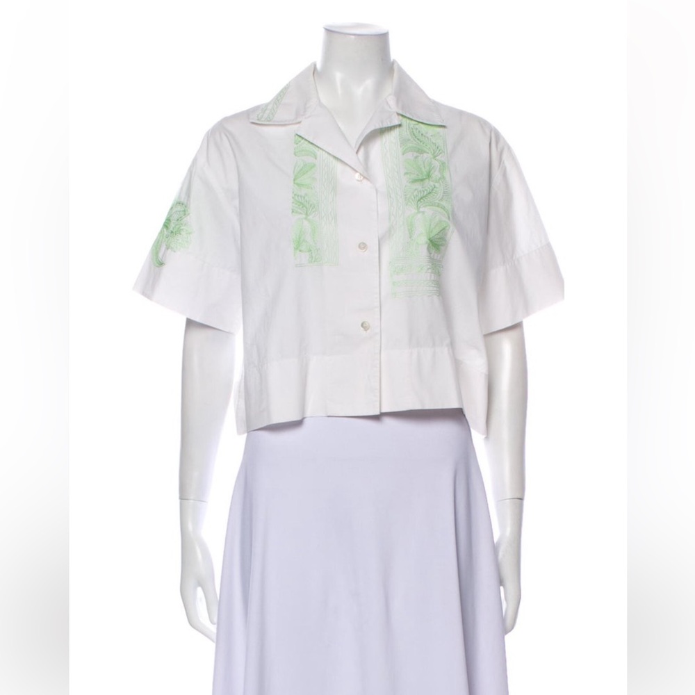 Acne Studios Embroidered Cropped Shirt